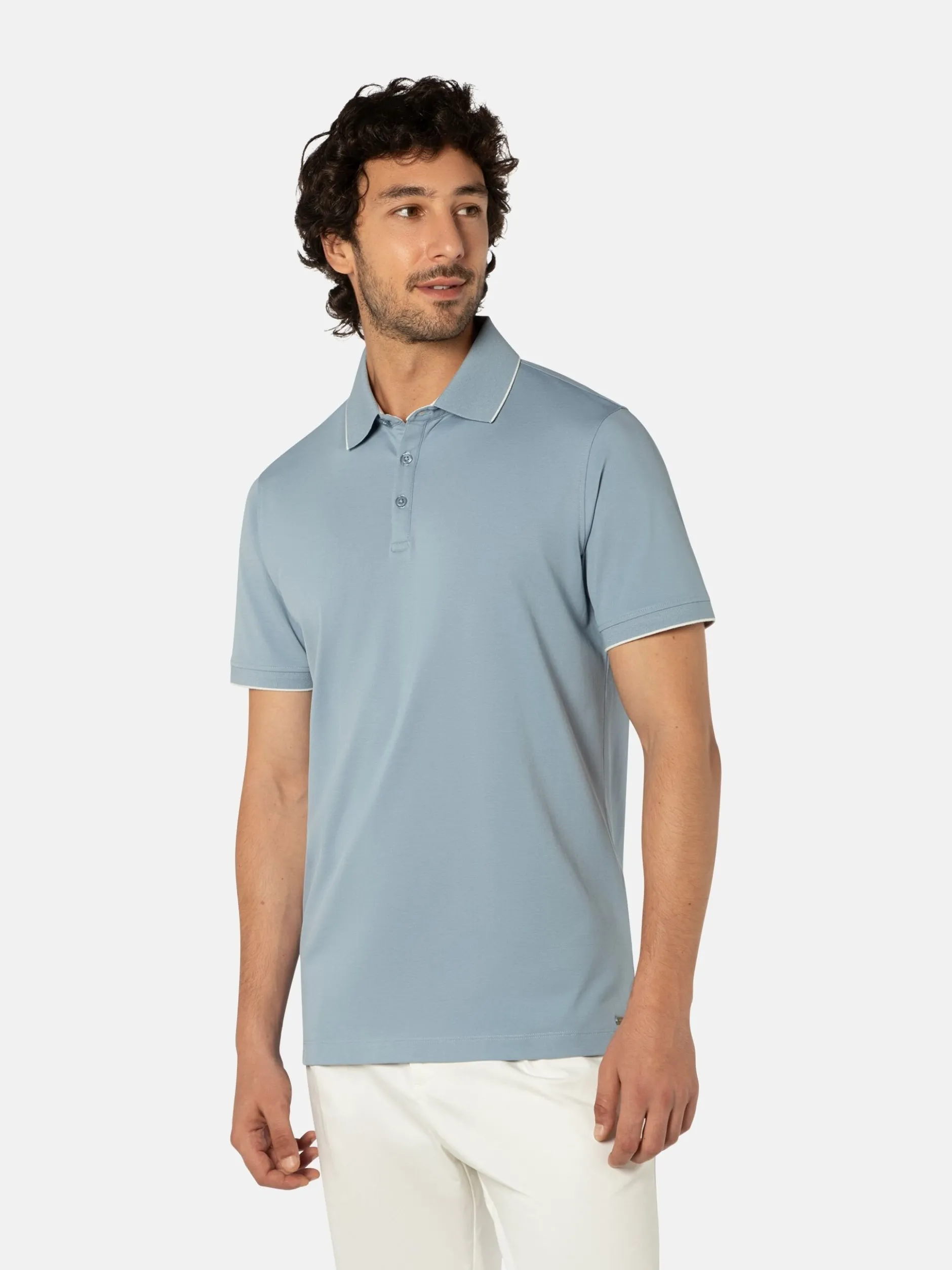 Benvenuto Herren Polo - ALFREDO in hellblau