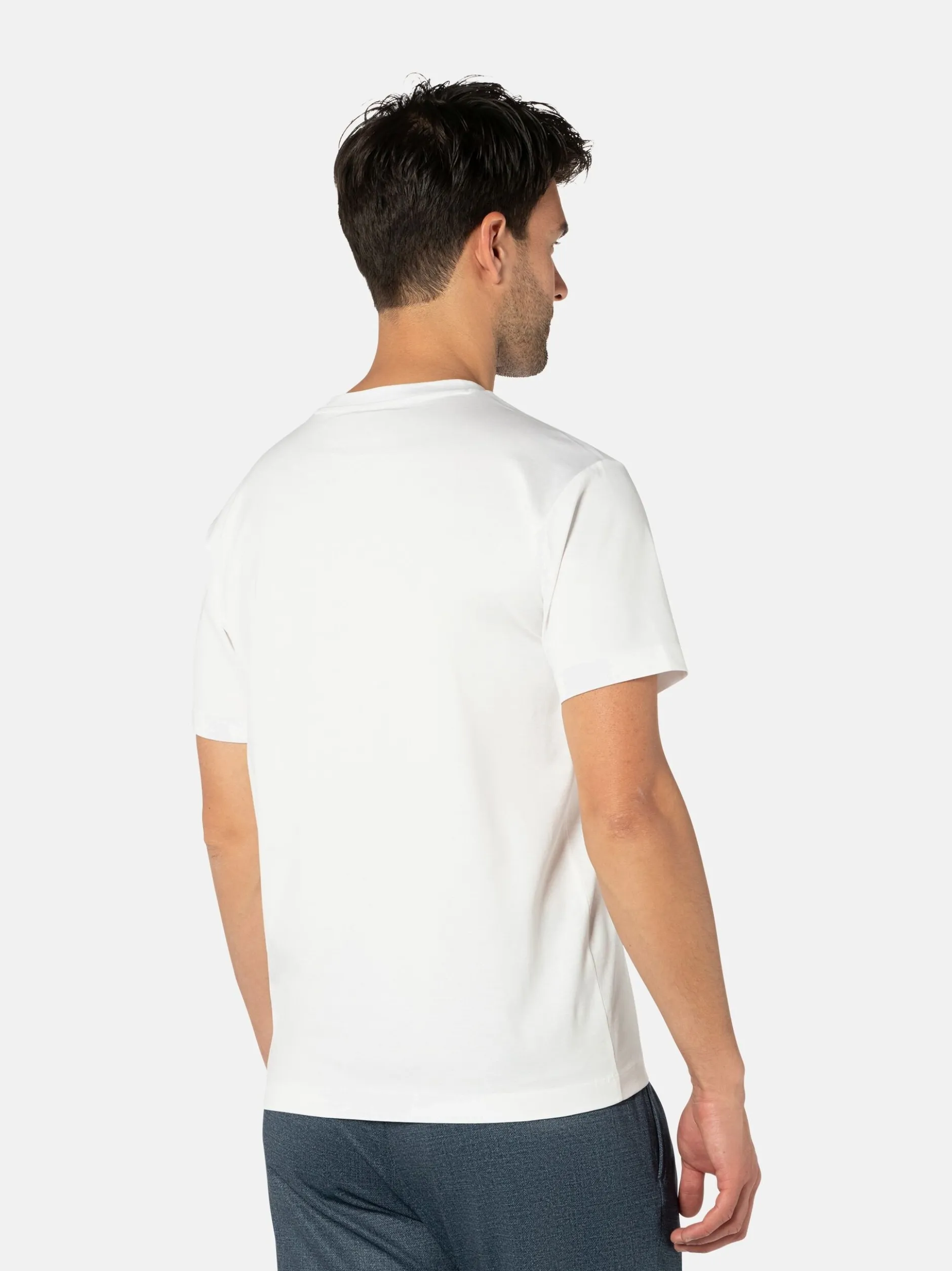 Benvenuto Herren Shirt - ADELMO in weiß - Ärmel: kurzarm