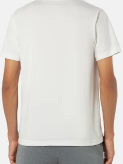 Benvenuto Herren T-Shirt in weiß - Ausschnitt: Rundhals