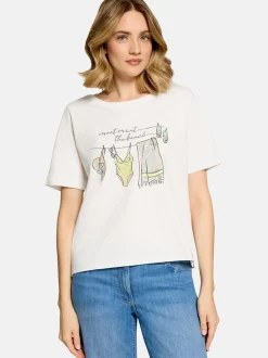 Betty Barclay Damen Basic Shirt in weiß mehrfarbig