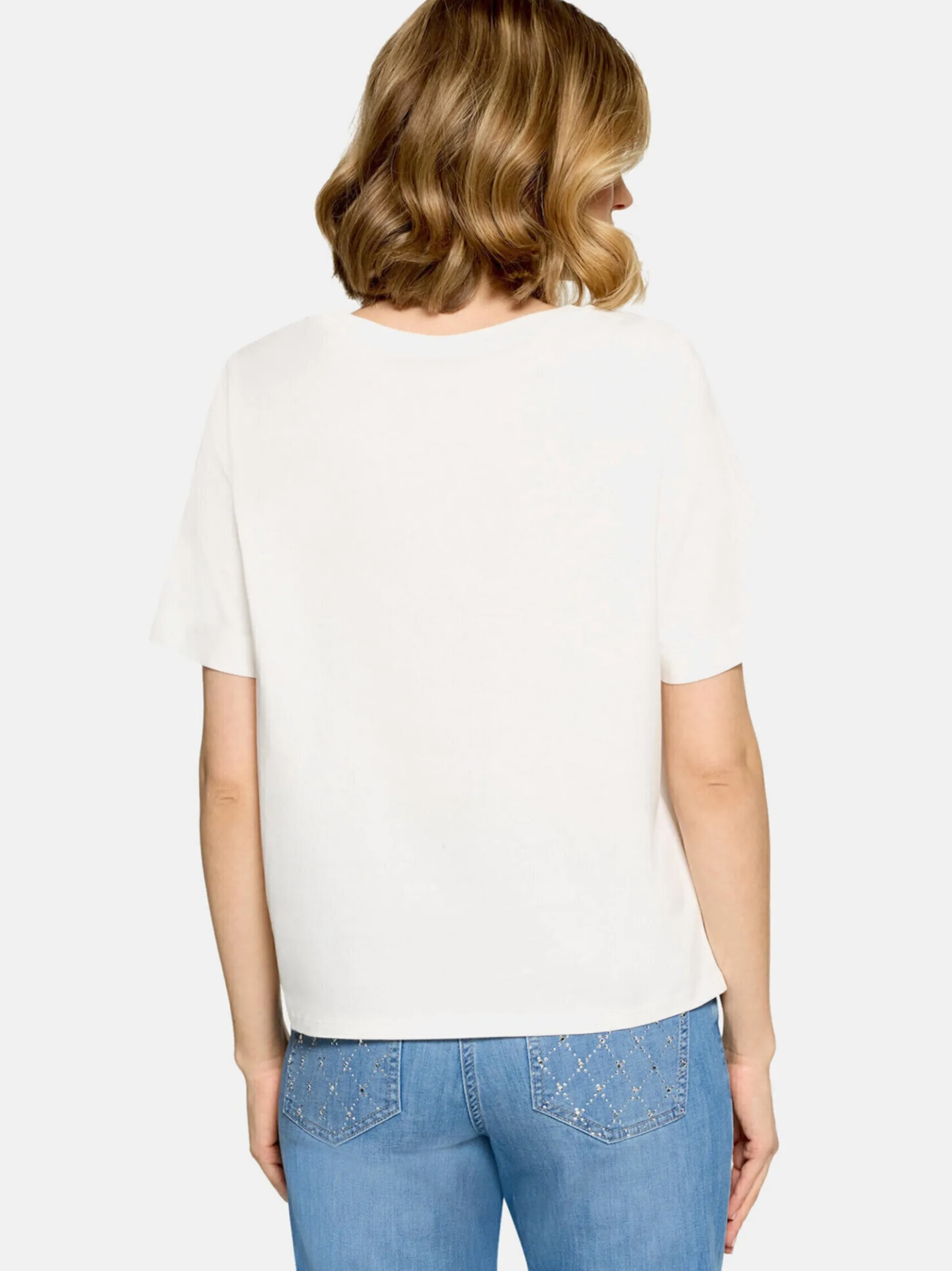 Betty Barclay Damen Basic Shirt in weiß mehrfarbig