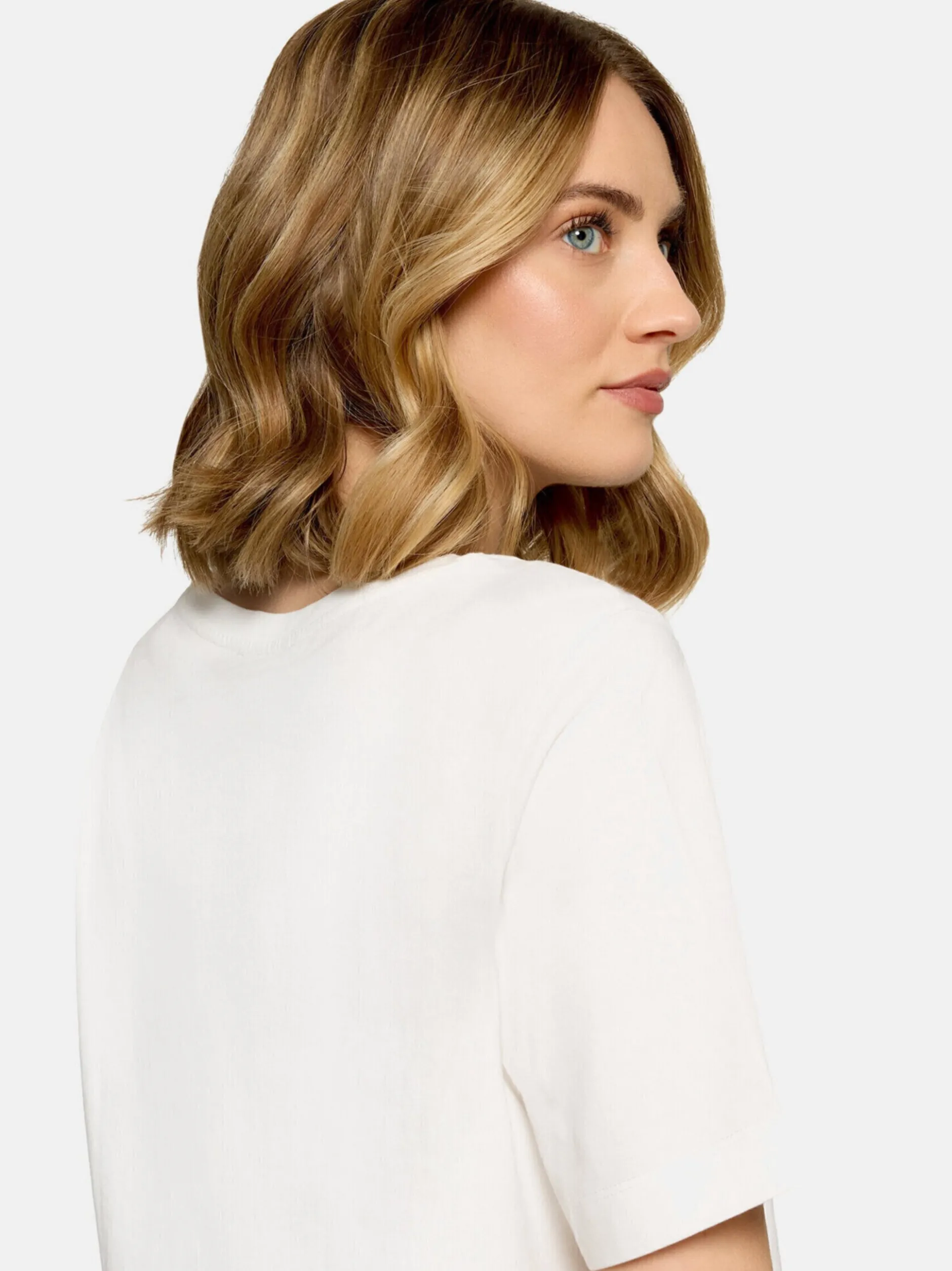 Betty Barclay Damen Basic Shirt in weiß mehrfarbig