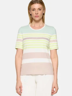 Betty Barclay Damen Basic Shirt in mehrfarbig beige