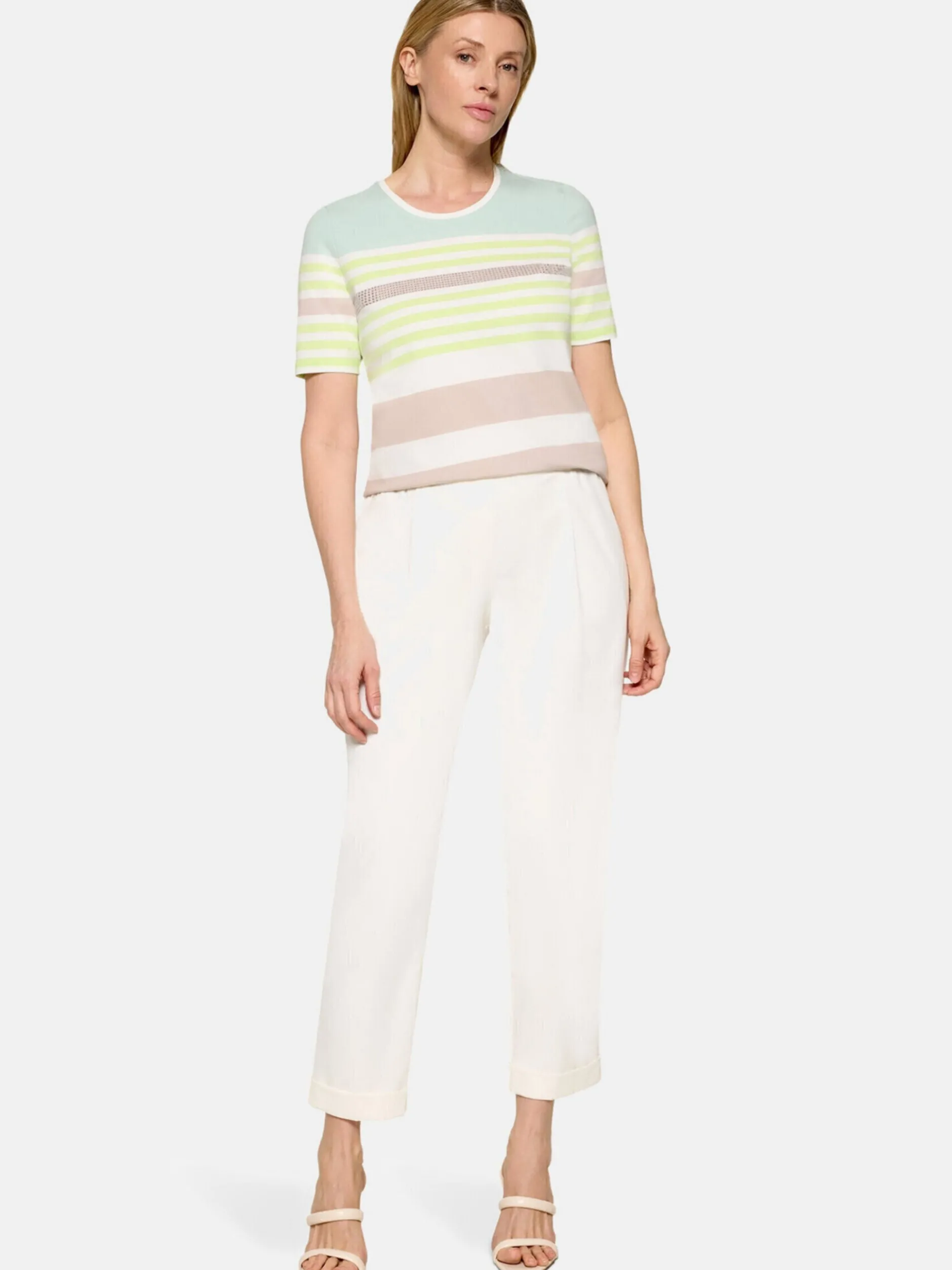Betty Barclay Damen Basic Shirt in mehrfarbig beige