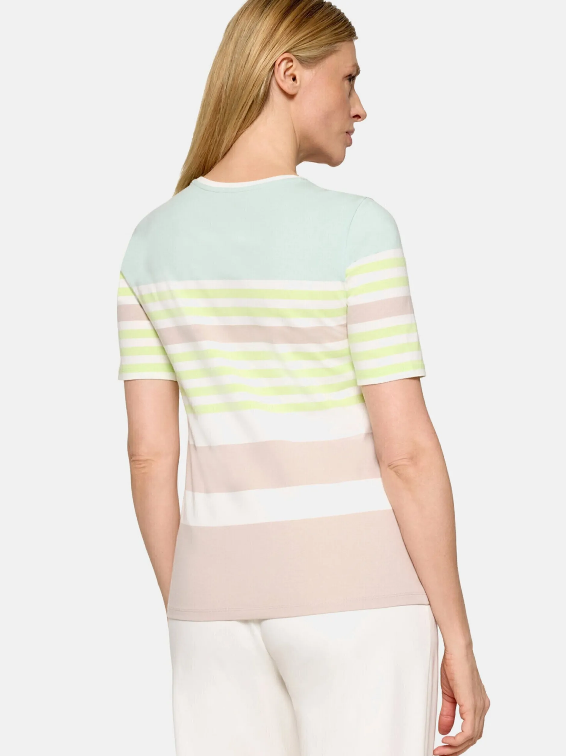 Betty Barclay Damen Basic Shirt in mehrfarbig beige