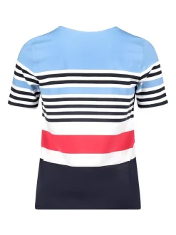 Betty Barclay Damen Basic Shirt in blau mehrfarbig