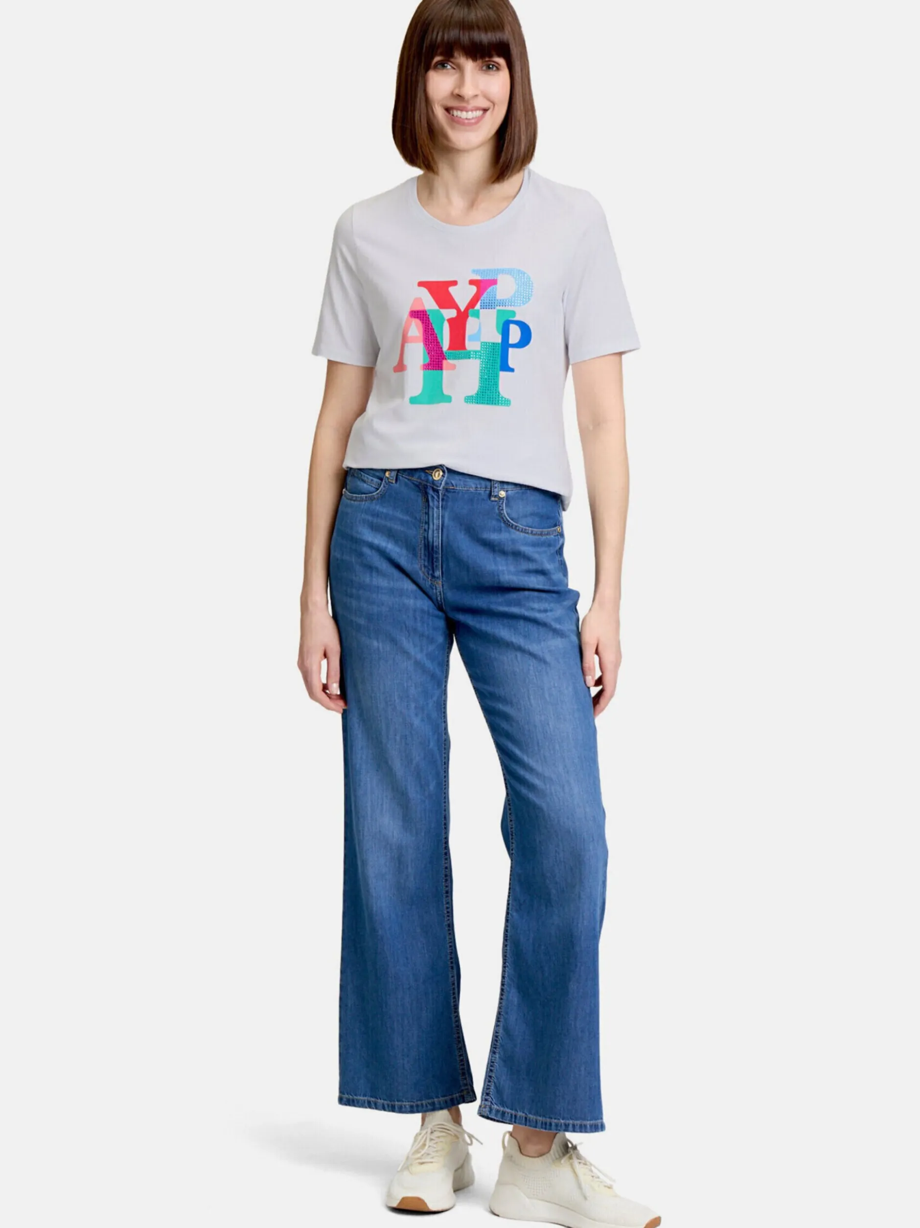 Betty Barclay Damen Basic Shirt in grau