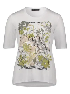 Betty Barclay Damen Basic Shirt in weiß mehrfarbig