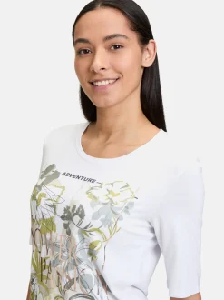 Betty Barclay Damen Basic Shirt in weiß mehrfarbig