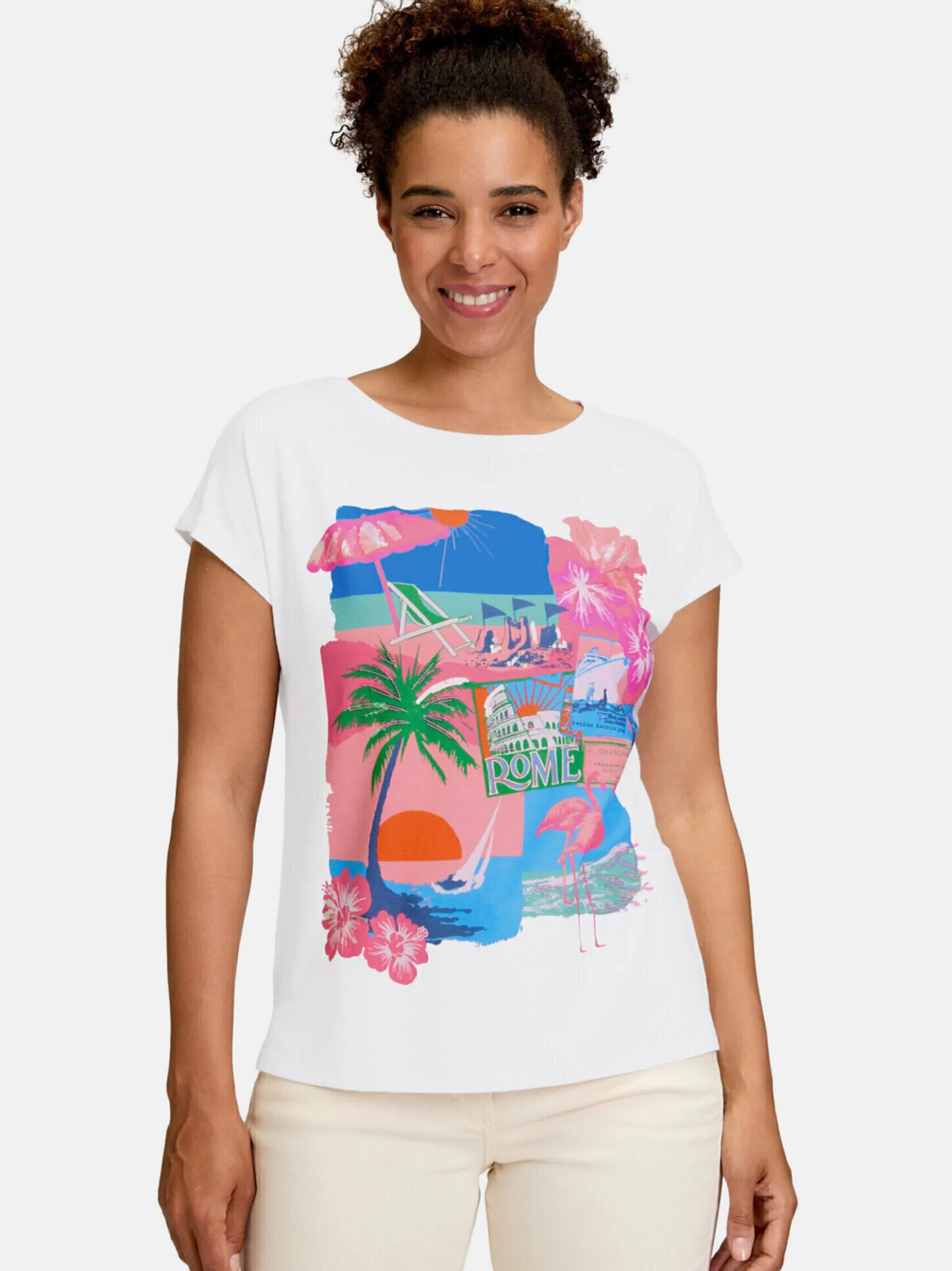Betty Barclay Damen Basic Shirt in grau