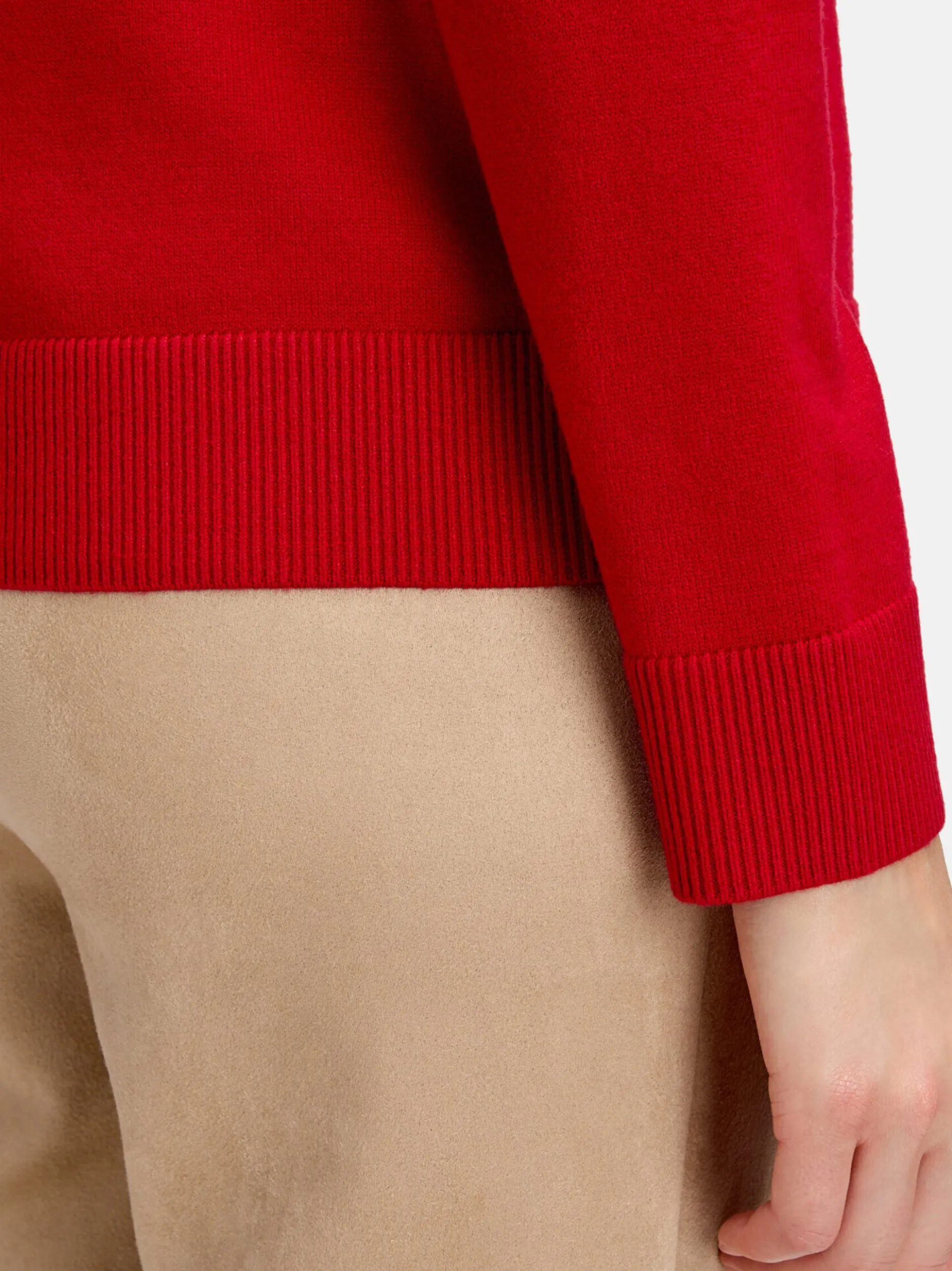 Betty Barclay Damen Basic-Strickpullover in rot