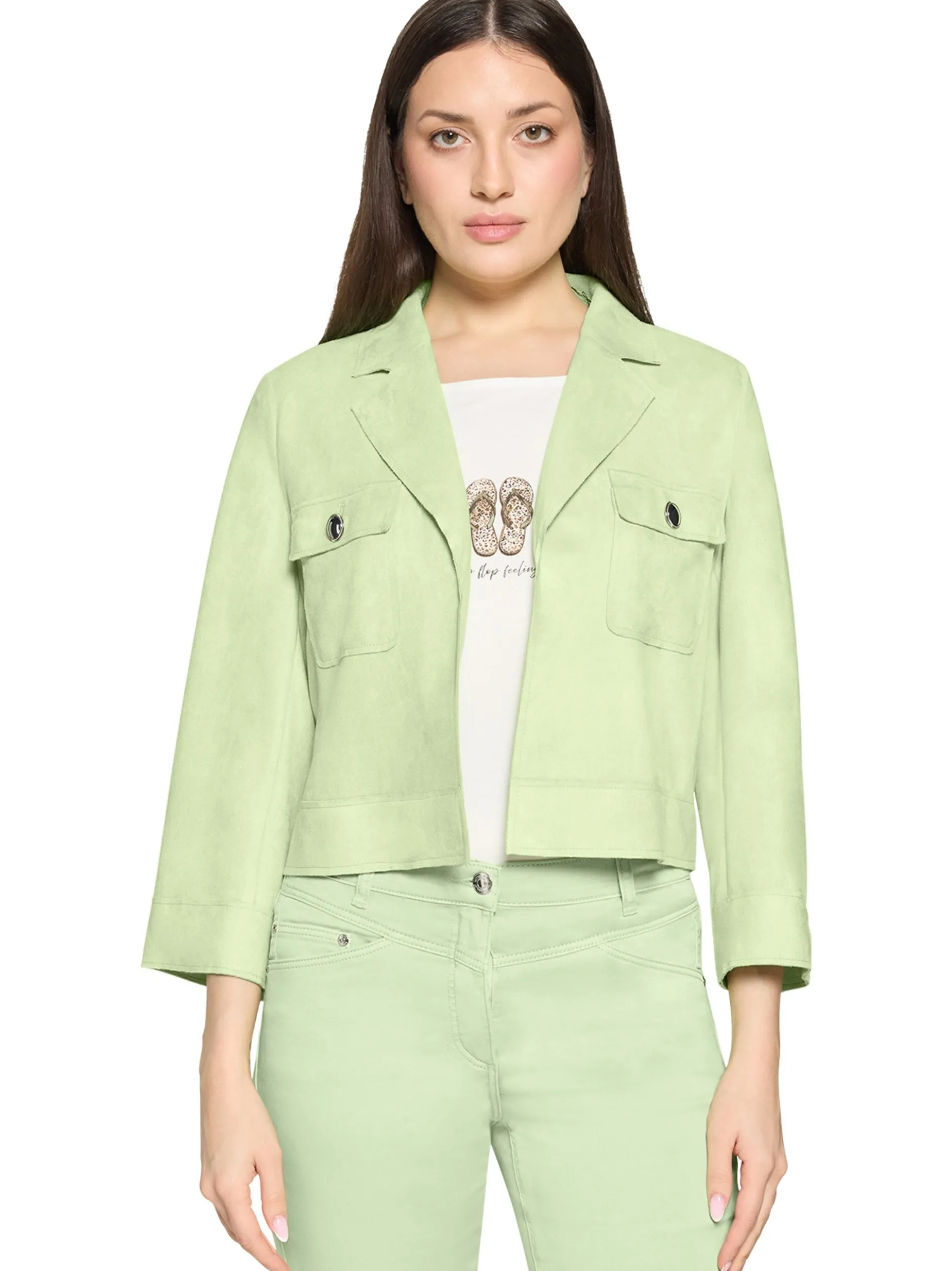 Betty Barclay Damen Blazer in kiwi - Ärmel: 3/4 Arm