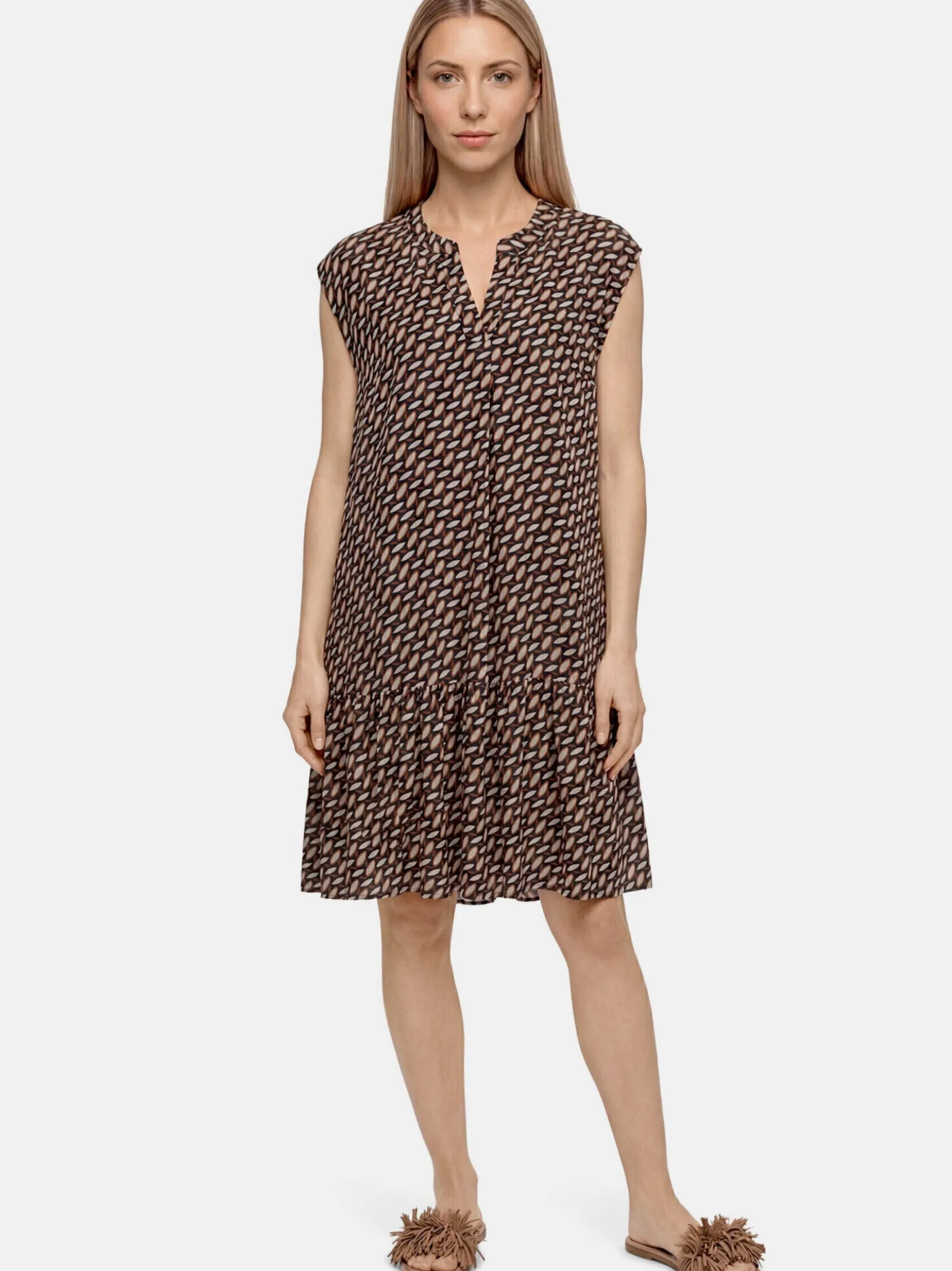 Betty Barclay Damen Blusenkleid in braun