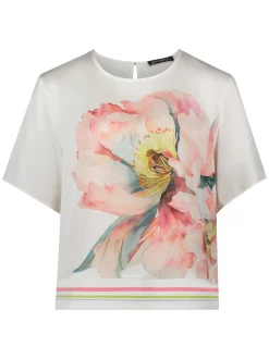 Betty Barclay Damen Blusenshirt in beige mehrfarbig