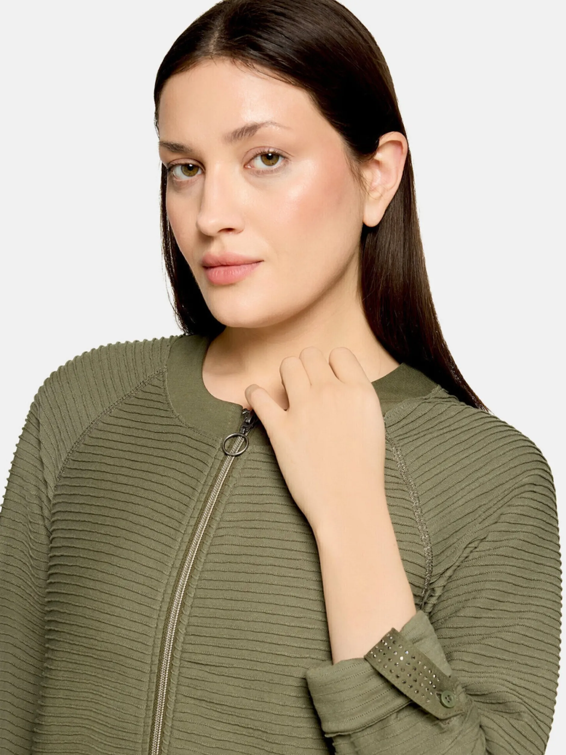 Betty Barclay Damen Casual-Jacke in khaki oliv