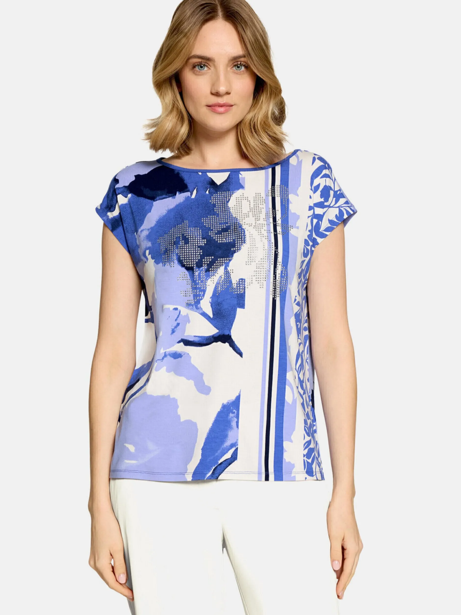 Betty Barclay Damen Casual-Shirt in blau mehrfarbig