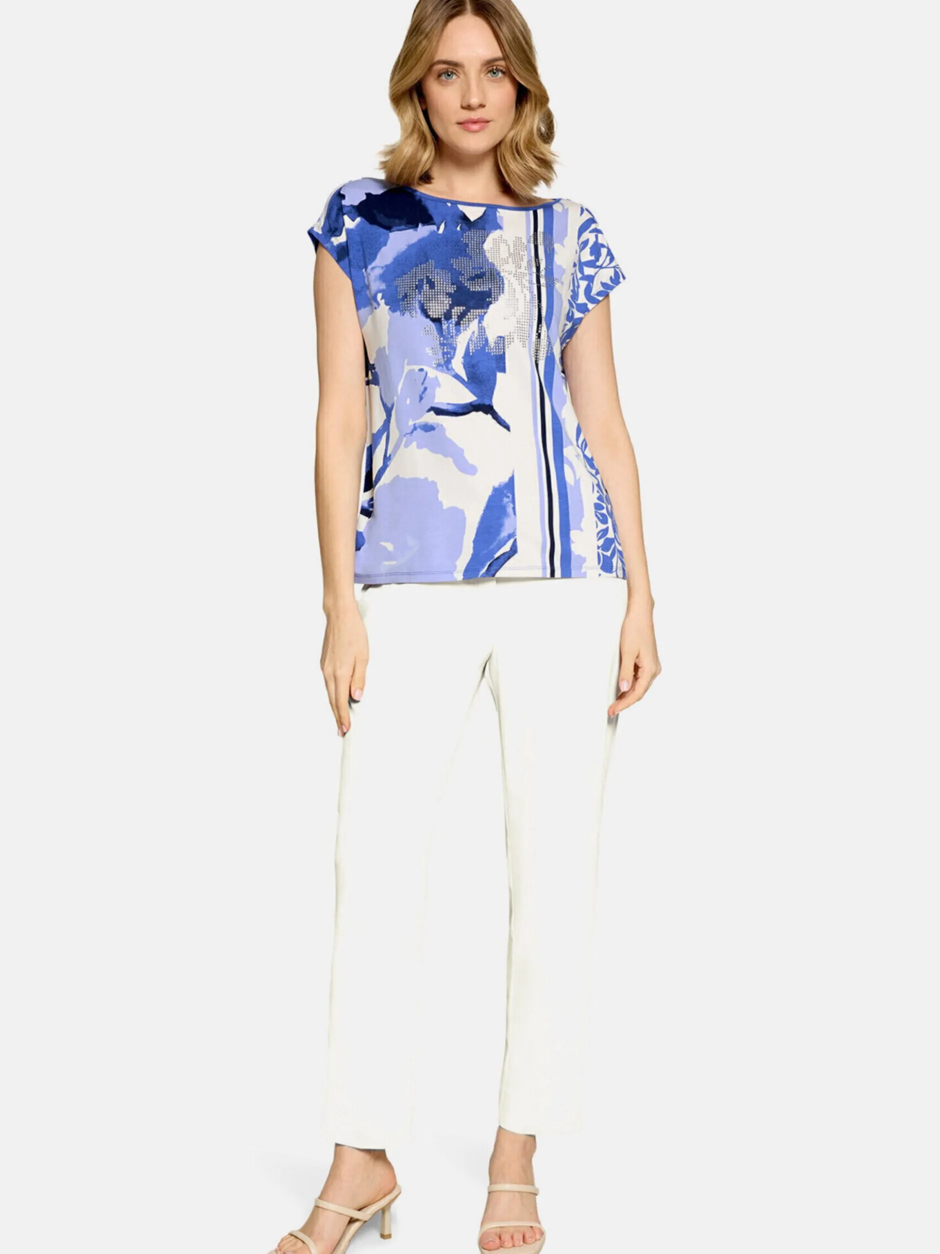 Betty Barclay Damen Casual-Shirt in blau mehrfarbig