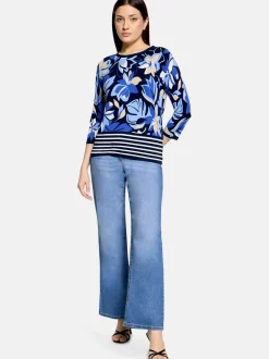 Betty Barclay Damen Feinstrickpullover in blau