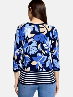Betty Barclay Damen Feinstrickpullover in blau