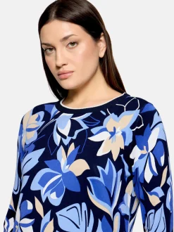 Betty Barclay Damen Feinstrickpullover in blau