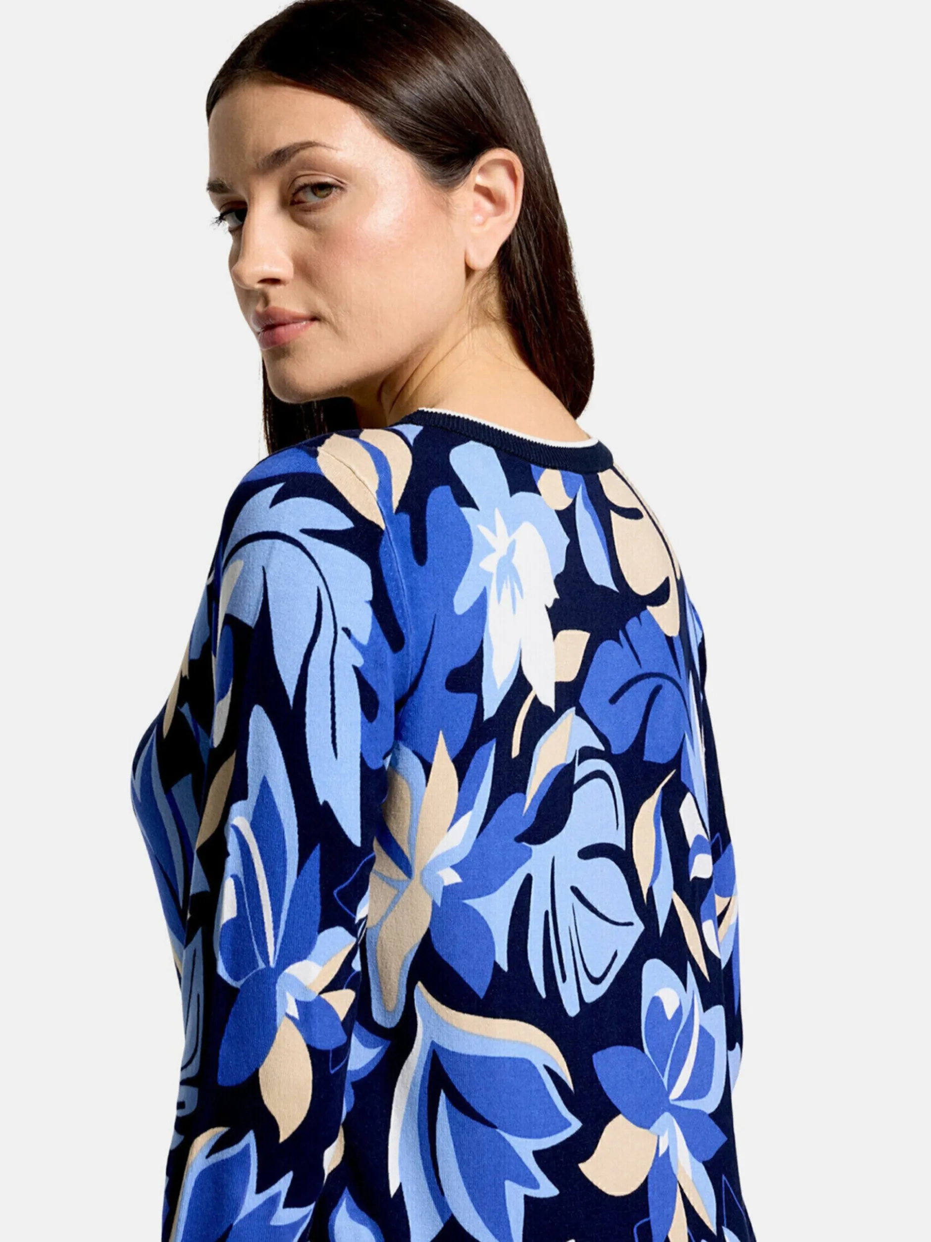 Betty Barclay Damen Feinstrickpullover in blau