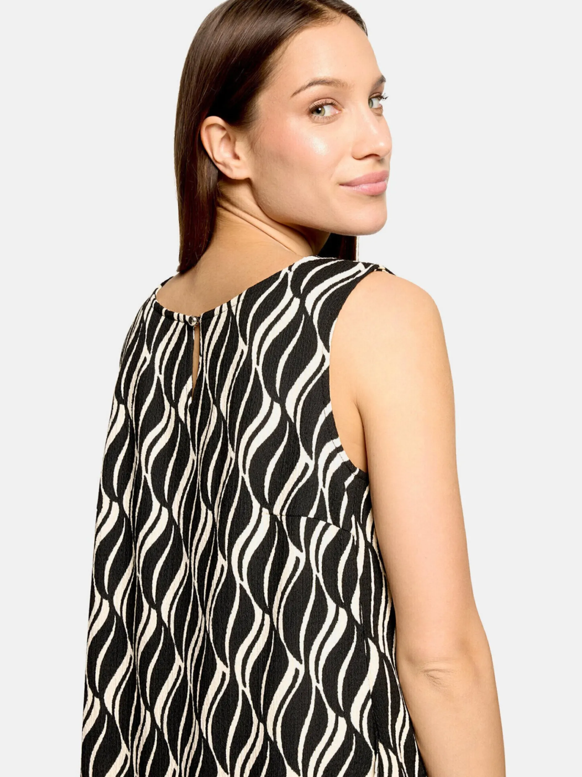 Betty Barclay Damen Freizeitkleid in schwarz mehrfarbig