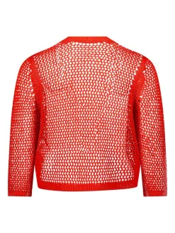 Betty Barclay Damen Grobstrickjacke in rot