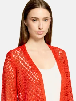 Betty Barclay Damen Grobstrickjacke in rot