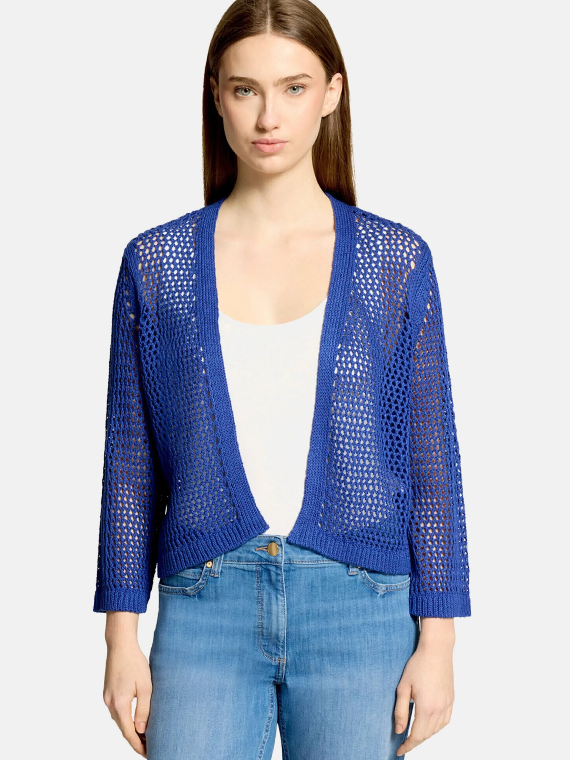 Betty Barclay Damen Grobstrickjacke in blau