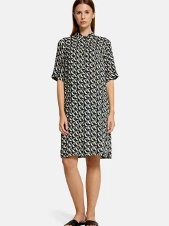Betty Barclay Damen Hemdblusenkleid in blau mehrfarbig