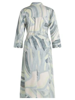 Betty Barclay Damen Hemdblusenkleid in mint mehrfarbig