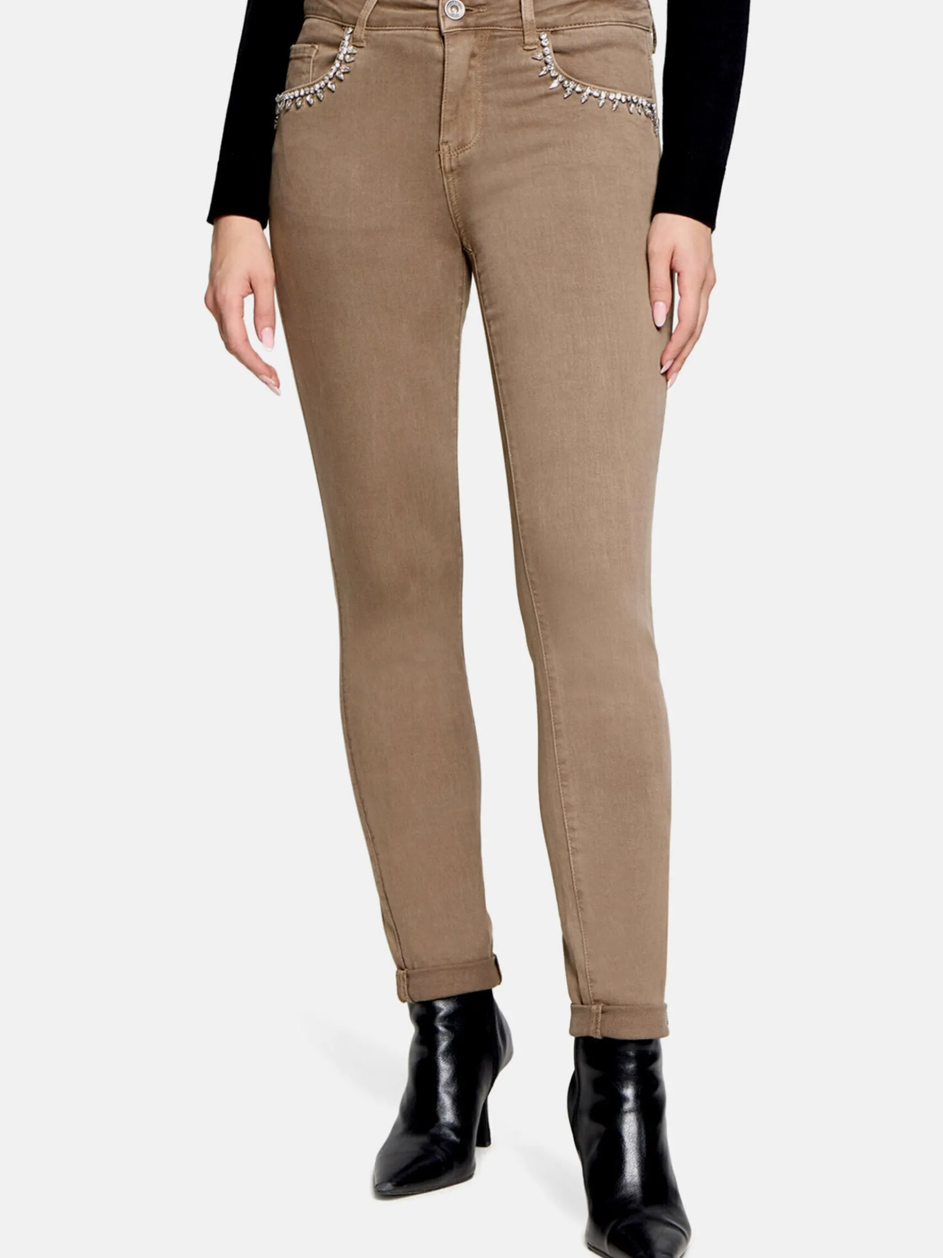 Betty Barclay Damen Hose in mocca