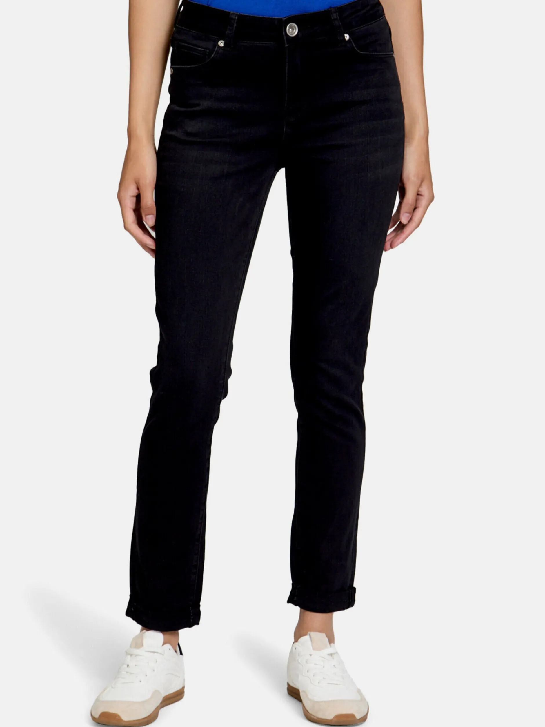 Betty Barclay Damen Jeans in schwarz denim
