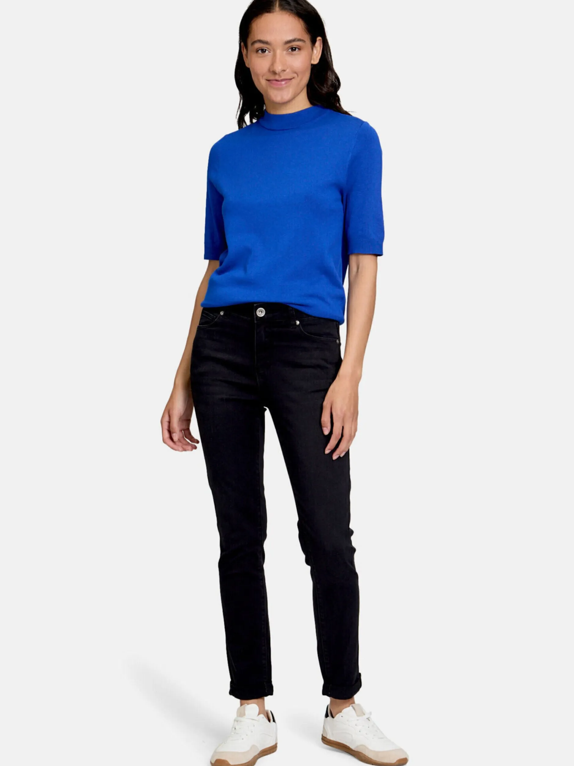 Betty Barclay Damen Jeans in schwarz denim