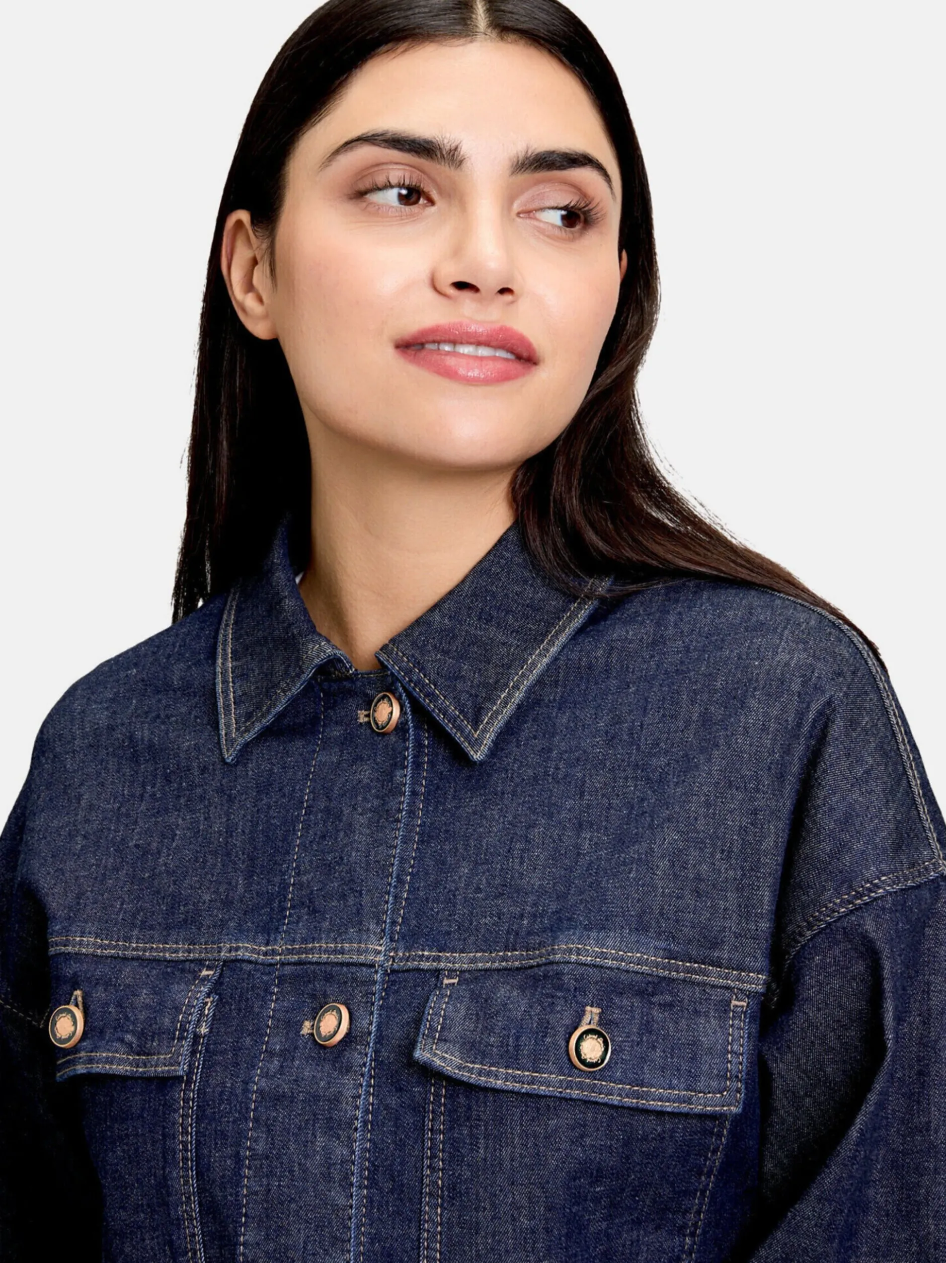 Betty Barclay Damen Jeansjacke in denim