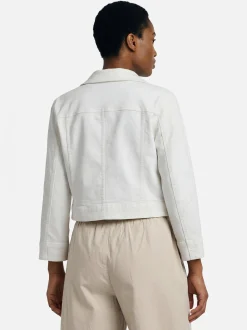Betty Barclay Damen Jeansjacke in ecru - Ärmel: 3/4 Arm