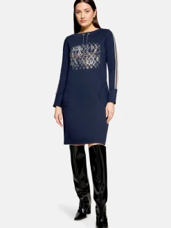 Betty Barclay Damen Jerseykleid in marine royal