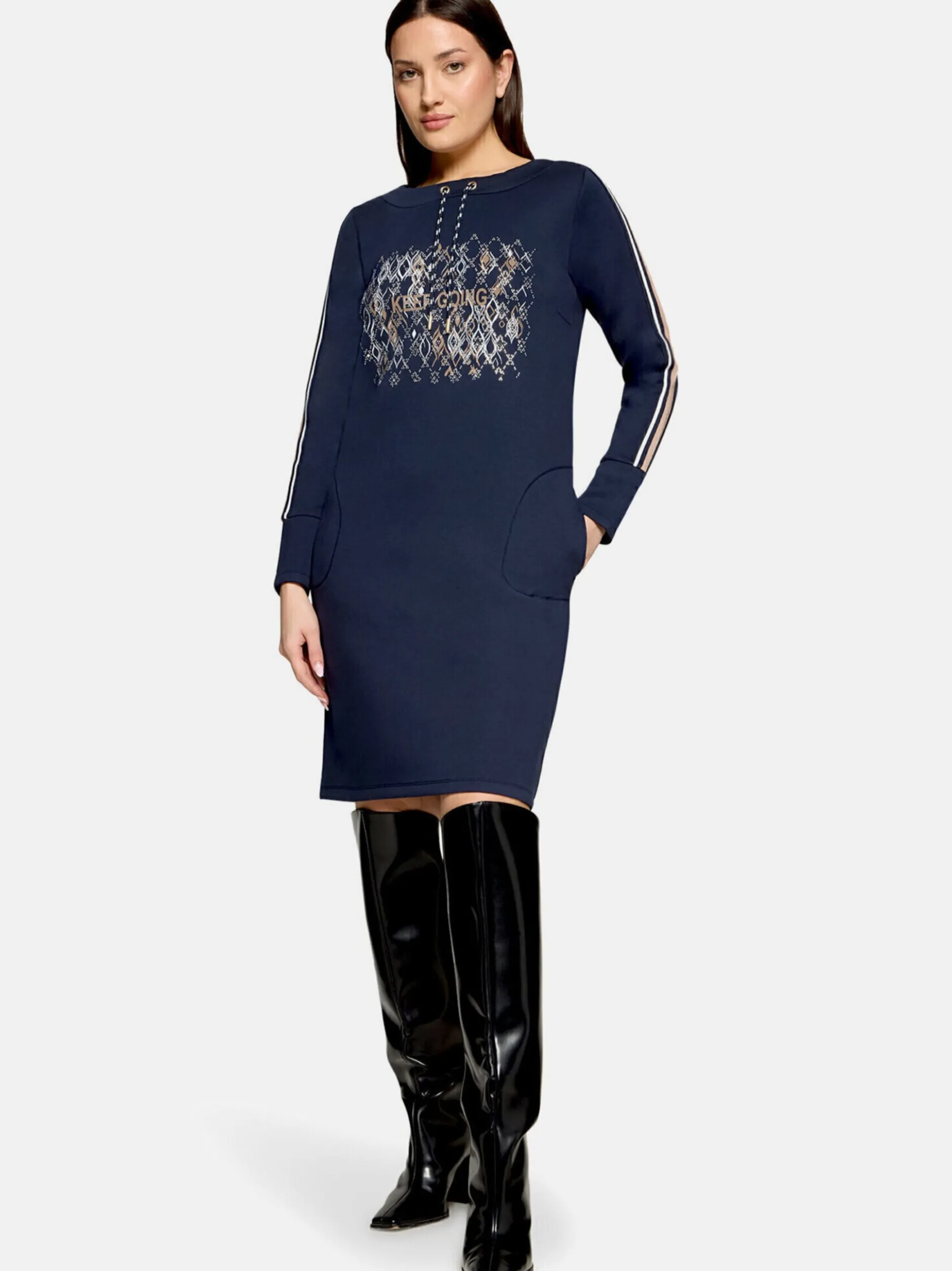 Betty Barclay Damen Jerseykleid in marine royal