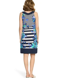 Betty Barclay Damen Jerseykleid in mehrfarbig blau