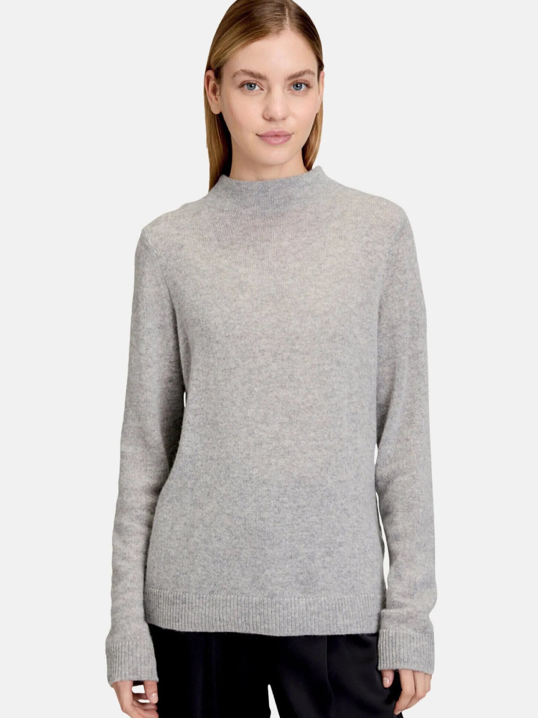 Betty Barclay Damen Kaschmir-Pullover in silber