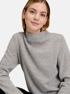 Betty Barclay Damen Kaschmir-Pullover in silber