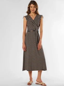 Betty Barclay Damen Kleid in marine beige - Länge: midi