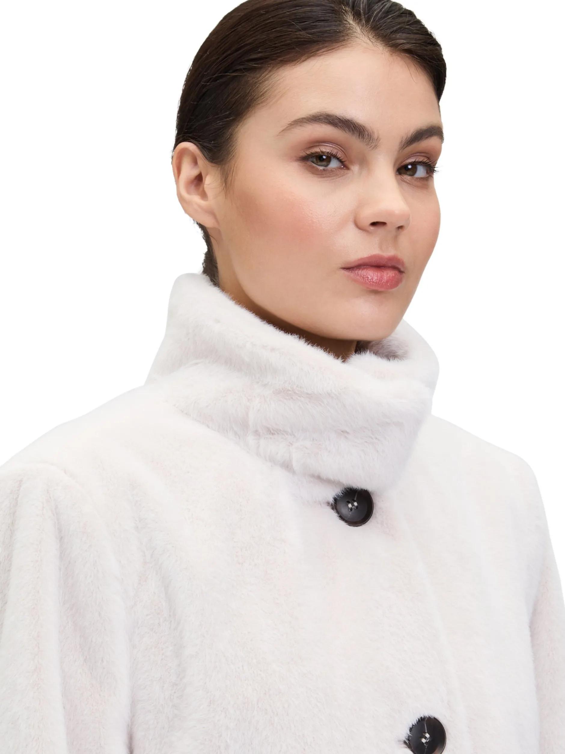 Betty Barclay Damen Kunstfelljacke in ecru