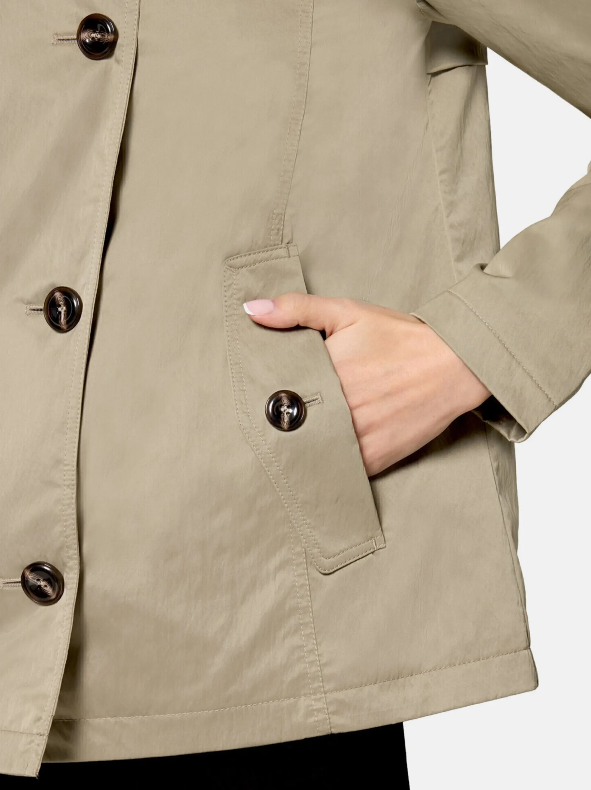 Betty Barclay Damen Kurzmantel in khaki