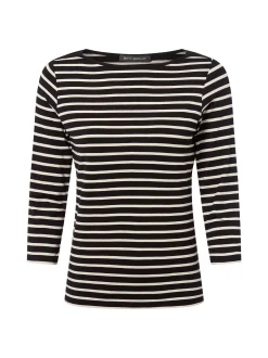 Betty Barclay Damen Langarmshirt in schwarz weiß