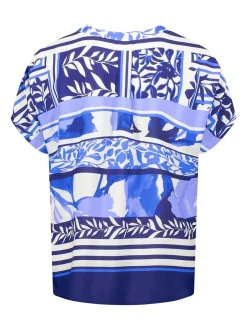 Betty Barclay Damen Longbluse in hellblau mehrfarbig
