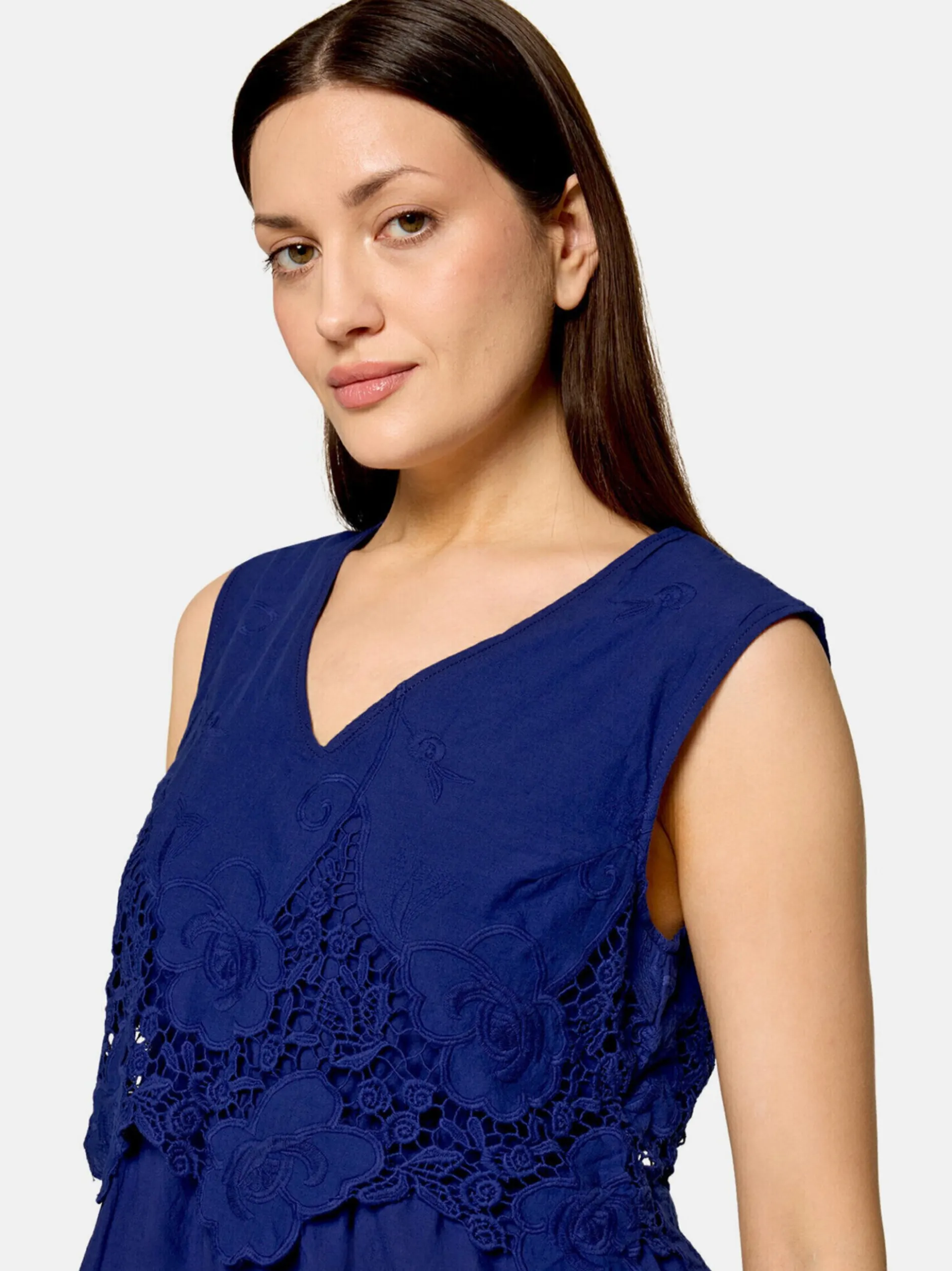 Betty Barclay Damen Midikleid in blau