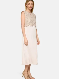 Betty Barclay Damen Midikleid in ecru