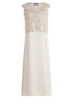 Betty Barclay Damen Midikleid in ecru