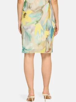 Betty Barclay Damen Midirock in mint mehrfarbig